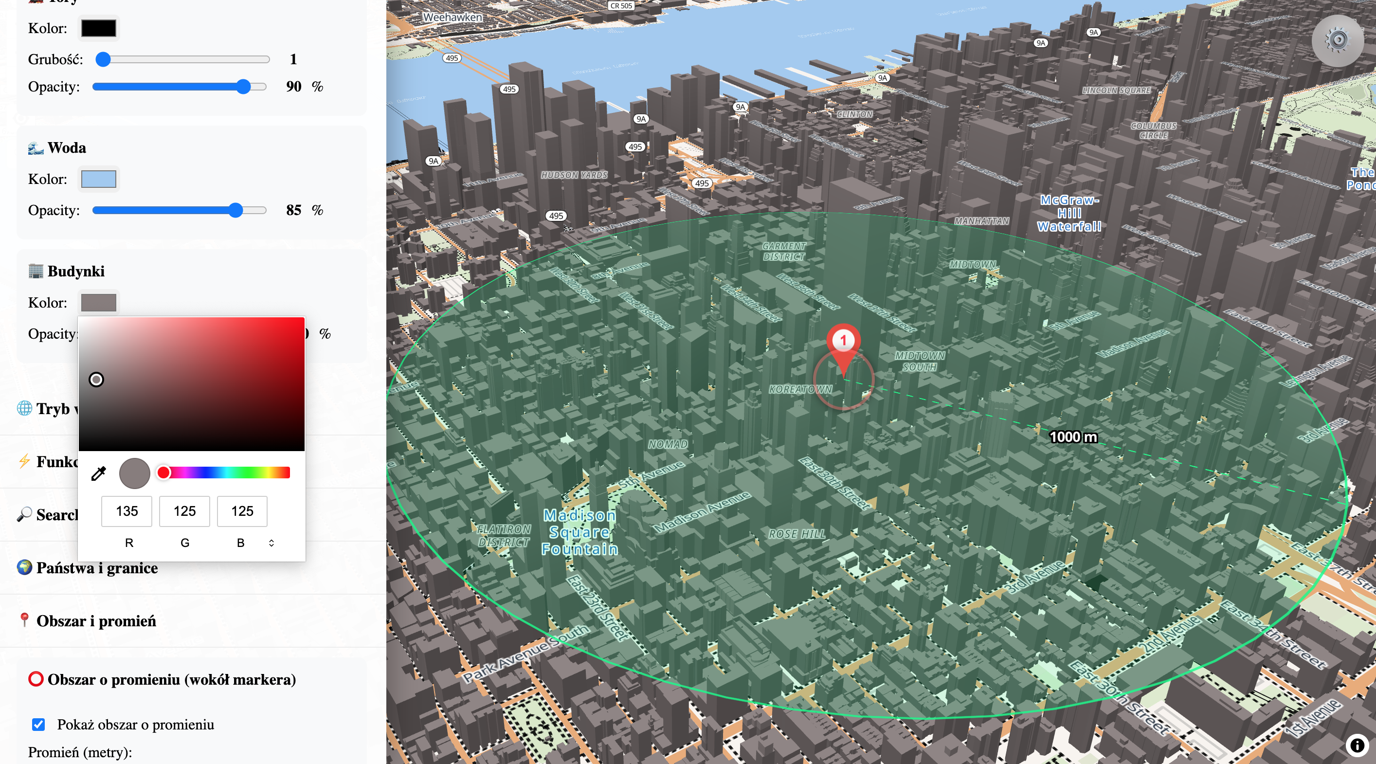 3DViewMaps interface