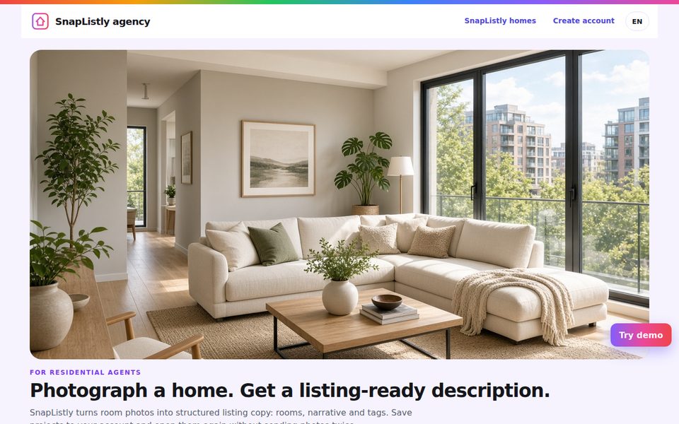 Snaplistly Agency – screenshot