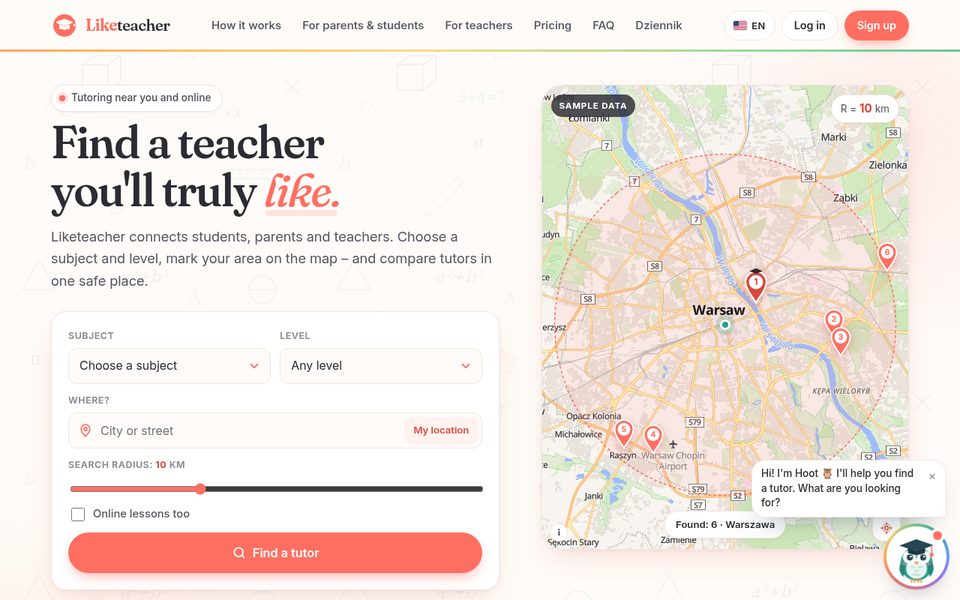 Liketeacher – screenshot
